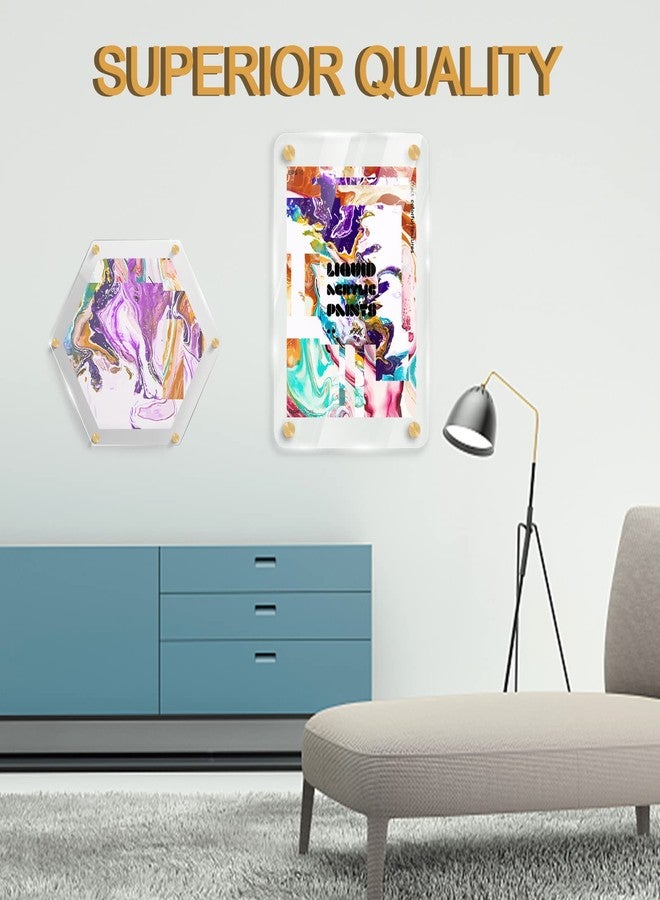 فيرايكل مجموعة فيرايكل المكونة من 8 مجموعات من براغي التثبيت، مصنوعة من الفولاذ المقاوم للصدأ، لتثبيت اللافتات الإعلانية، أدوات معدنية لتثبيت اللافتات، أدوات تثبيت لتعليق إطارات الصور الأكريليكية (3/4 × 1 بوصة). - Image 5